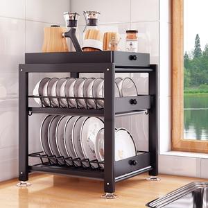 Escurridor de Platos Moderno con Bandeja Extraíble Ajustable, Almacenamiento para Encimera, para Platos y Tazones, Organización de Cocina - Product Image 4