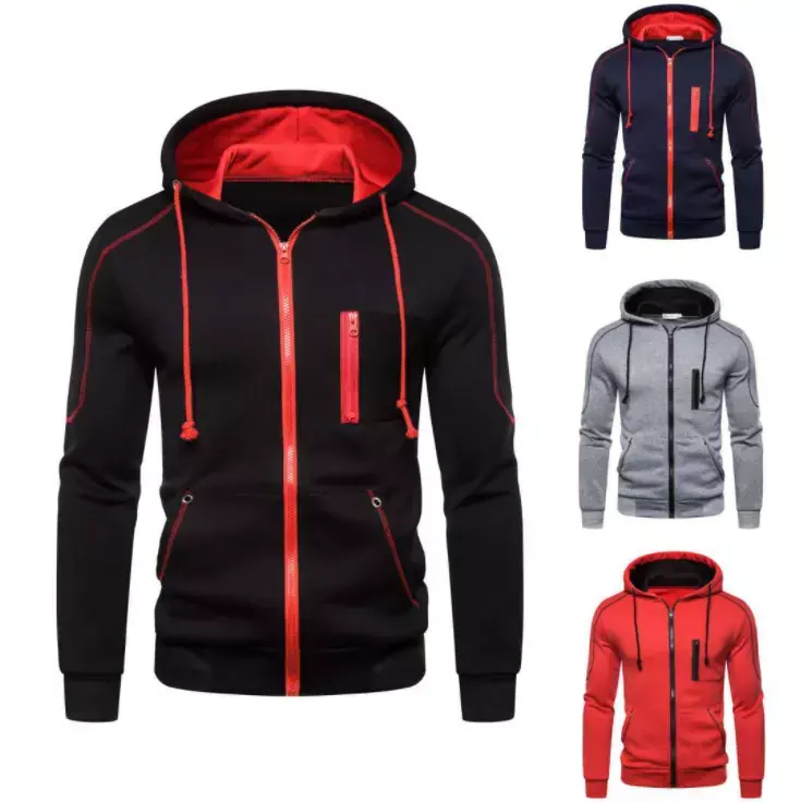 New Style Wish Best Sell Outdoor Wear Pullover Fleece Sport Winter Hooded Jacket Coat For Men