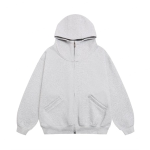 เสื้อฮู้ดดี้ผู้ชายแบบลำลอง คอเต่าครึ่งตัว ซิปสองด้าน ผ้าคอตตอนถักเนื้อหนา 500 กรัม รุ่นใหม่ประจำฤดูใบไม้ร่วงและฤดูหนาว ป้องกันรอยยับ - Product Image 2