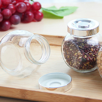 Bouteille d'os plat créative en verre scellé boîtes de stockage portables ménagères boîtes de thé transparentes personnalisées