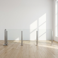 Système de garde-corps en verre trempé à profil en U en aluminium sans cadre pour villa, hôtel, escalier, usage extérieur, certification de sécurité NBC Canada