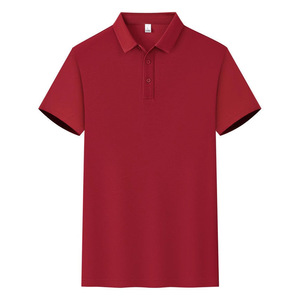 Camisa Polo de Poliéster de Color Sólido para Hombre, Manga Corta, Cuello Camisero, Ropa de Trabajo, Ropa de Verano - Product Image 4