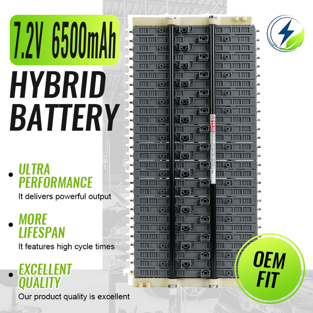 7.2V 6.5Ah New High Quality Lithium Ion Hybrid Car Battery Auto Cell Compatible for Prius Gen 2-3 for Aqua Lexus CT200h