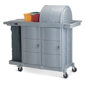 Troli Layanan Multifungsi Mewah dengan Pintu untuk Restoran, Hotel, Kebersihan, <span class=keywords><strong>Laundry</strong></span>, dan Bar - Product Image 2