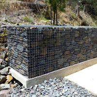 Boîte en treillis soudé galvanisé, panier en gabion, mur de soutènement en gabion pour l'aménagement paysager et la décoration de jardin
