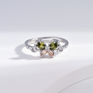 custom plata 925 sterling <b>Silver</b> Romantic pearl <b>ring</b> <b>cross</b> marquise cut zircon Adjustable summer butterfly 14k gold animal <b>rings</b> - Product Image 5