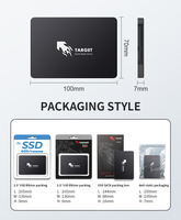 Disco Duro TARGET Sata3 Ssd de 120 GB, 128 GB, 240 GB, 256 GB, Disco de Estado Sólido Interno de 2.5 Pulgadas, Unidad de Estado Sólido Sata de 240 GB para Ordenador Portátil