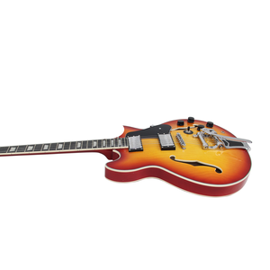 Guitare électrique <span class=keywords><strong>jazz</strong></span> personnalisée, style <span class=keywords><strong>cool</strong></span>, 9 couches, corps en érable, peinture orange - Product Image 5