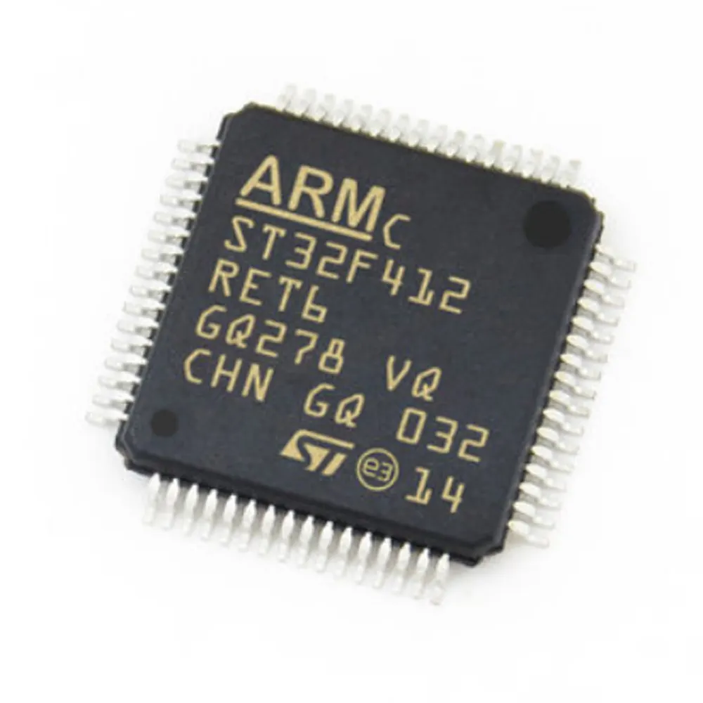 6 MCU 32-bit ARM korteks M4 RISC 512KB flaş LQFP mcu-32 mikrodenetleyiciler entegre devre fiyat düğüm mcu esp8266 STM32F412RET6