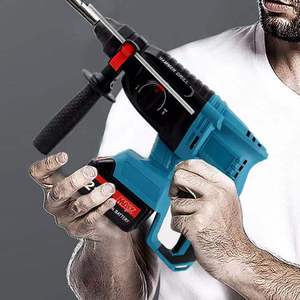 Marteau perforateur rotatif sans fil portable multifonction de qualité industrielle <span class=keywords><strong>800W</strong></span> 21V, perceuse à percussion au lithium sans balais 4Ah 22,9ft-lb - Product Image 5