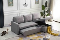 Sofá Cama Convertible Multifuncional Moderno con Almacenamiento Orangefurn para Sala de Estar