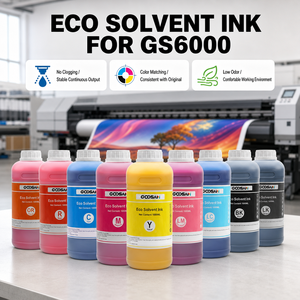 Tinta Ecológica Premium ECO Solvent de 1000 ml, 8 Colores para Impresora GS6000, Impresión Comercial para Interiores - Product Image 1