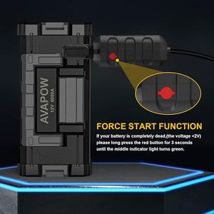 AVAPOW Démarreur de Voiture 6000A avec Double Charge Rapide USB, Sortie CC et Lumière LED, <span class=keywords><strong>Booster</strong></span> de Batterie Portable Puissant - Product Image 5