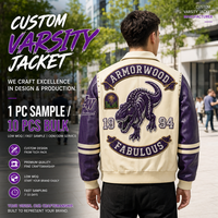 Jaket Baseball Kulit Asli Dua Warna Pria Custom dengan Bordir Aplikasi Patch Warna Blok Jaket Kulit Domba Produsen OEM