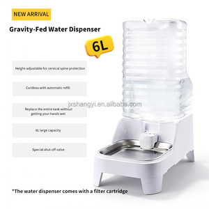 Bebedero para Mascotas de Interior de <span class=keywords><strong>6L</strong></span>, Gran Capacidad, Diseño Ultrasilencioso, Dispensador Automático de Agua para Mascotas con Filtro y Alimentación por Gravedad - Product Image 1