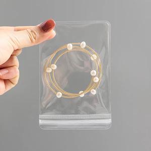 Offset Printing Small Gift Packaging Reusable Eva Pvc Frosted <b>Plastic</b> Custom Logo Clear Jewelry <b>Zipper</b> <b>Bags</b> - Product Image 3