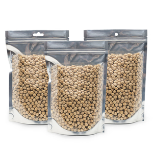 Lưu trữ thực phẩm có thể khóa lại đứng lên túi rõ ràng phía trước túi nhôm Mylar có treo - Product Image 3