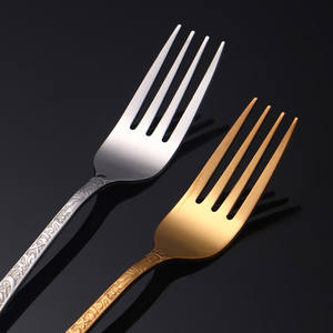 أدوات مائدة قابلة لإعادة الاستخدام ، أواني مائدة من الفولاذ المقاوم للصدأ <span class=keywords><strong>4</strong></span> ، طقم أدوات مائدة لحفلات الزفاف والفنادق والمطاعم - Product Image 5