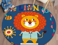 Buy Kid Room Fluffy Microfiber Rug Round Kids Carpet Children Carpet