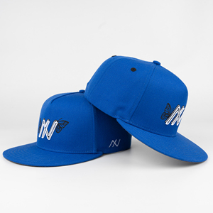 Casquette de sport TCAP Chine ODM personnalisée en laine mélangée, 5 panneaux, profil haut, visière plate, fermeture snapback - Product Image 1