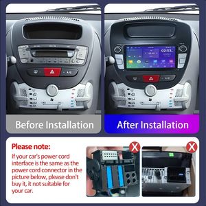 Autoradio Android Écran 7 Pouces pour <span class=keywords><strong>Peugeot</strong></span> 107 Citroën C1 2005-2014 Carplay Lecteur Multimédia Style de Voiture d'Origine avec Boutons - Product Image 3