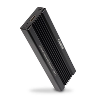 FIDECO Nvme M.2 Ngff Pcie Ssd adaptor kandang eksternal USB 2 in 1 penyimpanan campuran aluminium Laptop stok Disk aluminium CE FCC