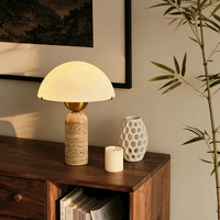 Lampe de table LED en marbre de style nordique, commande tactile, design moderne en forme de dôme, AC, pour la maison, la chambre, le salon, le bureau, la lecture, décoration minimaliste