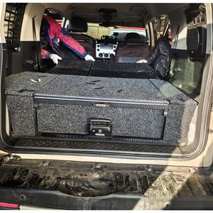 Système de tiroir unique à glissière FJ Modular 4WD VRD4X4, hautement qualifié, professionnel, avec revêtement en tapis, grande capacité de stockage - Product Image 6