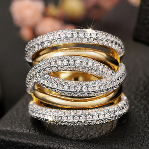 Anello dal Design Combinato di Linee, Stile Elegante per Donne - Product Image 2