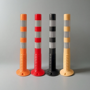 Advertencia Columna elástica Aislamiento Pila Barandilla Instalación de tráfico Barricada Poste de tráfico Barrera DE SEGURIDAD Conos De Seguridad - Product Image 5