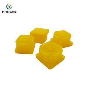 Bouchon carré Hanzhe 25*25 en plastique jaune LDPE pour la protection des tuyaux - Product Image 2