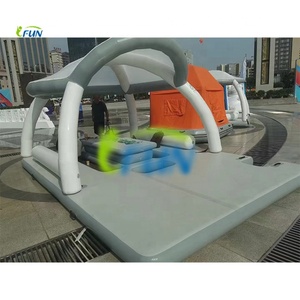 Plataforma Flotante Inflable para Fiestas Acuáticas, Cabina para Uso en Mar o <span class=keywords><strong>Lago</strong></span>, Material de Vinilo/PVC, Instalaciones de Entretenimiento Acuático - Product Image 6