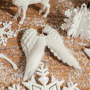 <b>Christmas</b> Tree Decor Snowflake Angel Wings <b>Reindeer</b> Pendant Hanging Ornaments <b>Christmas</b> Tree Home Xmas Decorations - Product Image 5