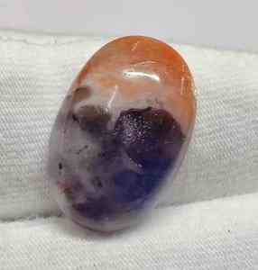 Cabujón de Iolita y Piedra del Sol Natural con Corte Ovalado Pulido, Brillante y con Opciones de Color Bio y Naranja para Joyería - Product Image 1