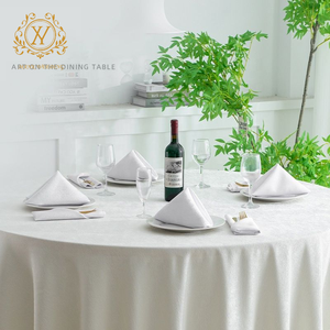 ผ้าเช็ดปากผ้าแจ็คการ์ดลวดลายทำจากโพลีเอสเตอร์สำหรับงานเลี้ยงอาหารค่ำงานแต่งงานงานตามสั่ง - Product Image 5