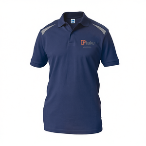 Polo à manches courtes bleu taille M pour uniforme de travail - Product Image 2