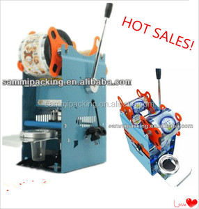 Máquina Manual de sellado de tazas de plástico, <span class=keywords><strong>2021</strong></span>, Boba de té de burbujas, hilo de caramelo, sellador de tazas de plástico - Product Image 6