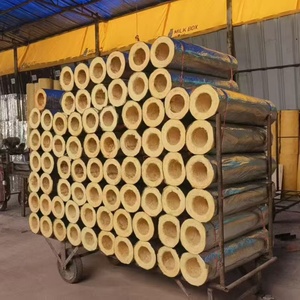 <strong>Thermal</strong> and Acoustic Aluminum Foil Glass <strong>Wool</strong> Pipe Insulation for Commercial HVAC Application - Product Image 6