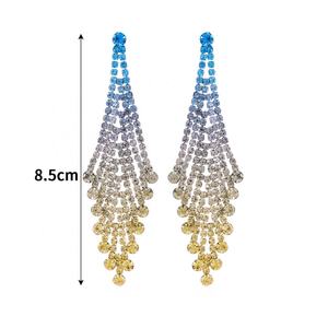 อัลลอยด์แฟชั่นระดับไฮเอนด์ติดเพชรเทียมรูปผีเสื้อคริสตัลเป็นประกายพิเศษแบบห้อยสไตล์ยุโรปอเมริกัน - Product Image 5