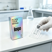 Etiqueta Adhesiva Ecológica de Alta Resistencia para Frascos de 3ml y 10ml, Caja de Papel Recubierto con Efecto Holograma