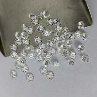 Vente en gros d'usine : Moissanite blanche de petite taille (1mm, 2mm, 3mm), diamant Moissanite rond D EF GH VVS1