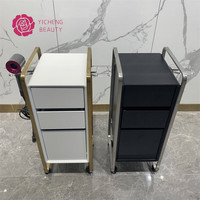 Chariot de rangement pour salon de coiffure Yicheng, vente en gros, chariot à roulettes en plastique pour salon de coiffure, chariot de rangement pas cher pour salons de coiffure