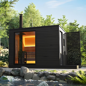 Großhändler Preis Outdoor Square Smart Sauna raum <span class=keywords><strong>Bluetooth</strong></span>-Lautsprecher 2-Personen-Elektro 15KW Inklusive Bedienfeld für Dampf - Product Image 5
