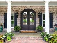 Portes d'entrée en acier inoxydable de style victorien moderne, portails de sécurité extérieurs pour application frontale, résistants aux intempéries