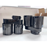 Embouts d'échappement quadruples en fibre de carbone pour BMW X5 G05 X6 G06 X7 G07 M Performance