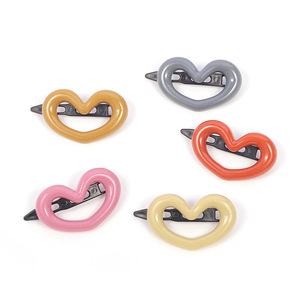 Pinces à cheveux en forme de cœur 6,5 cm de haute qualité pour usage quotidien, pour franges latérales et cheveux fins - Product Image 5