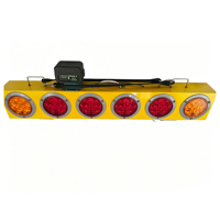 Feux arrière de remorque sans fil rechargeables à LED, barre lumineuse de remorquage 12V/24V pour camions lourds et dépanneuses
