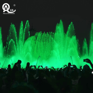 น้ำพุกลางแจ้งเชิงพาณิชย์ QUA ทำจากสแตนเลส ดีไซน์ร่วมสมัย พร้อมไฟ LED ตกแต่ง ทนทาน พร้อมระบบน้ำพุเต้นระบำแบบมีเสียงเพลง - Product Image 2