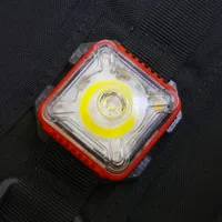 Lampe tactique portable EDC pour le camping, la randonnée, la sécurité, lampe clignotante pour gilet tactique, sangle de sac à dos de 25 mm