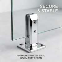 Condibe Spigot pour garde-corps de piscine en verre poli miroir